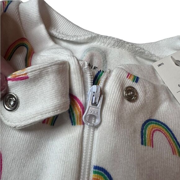 NWT Janie and Jack Zipper Rainbow Sleeper (6-12 Months) - Picture 4 of 7